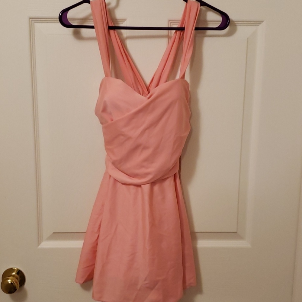 Shedaisy NWT Coral one piece swimsuit with skirt (RUNS SMALL) fits as a SMALL!!!